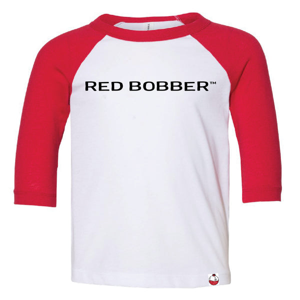 RED BOBBER™ Toddler Three-Quarter Sleeve Baseball Tee