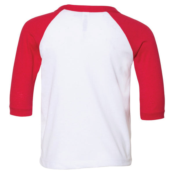 RED BOBBER™ Toddler Three-Quarter Sleeve Baseball Tee